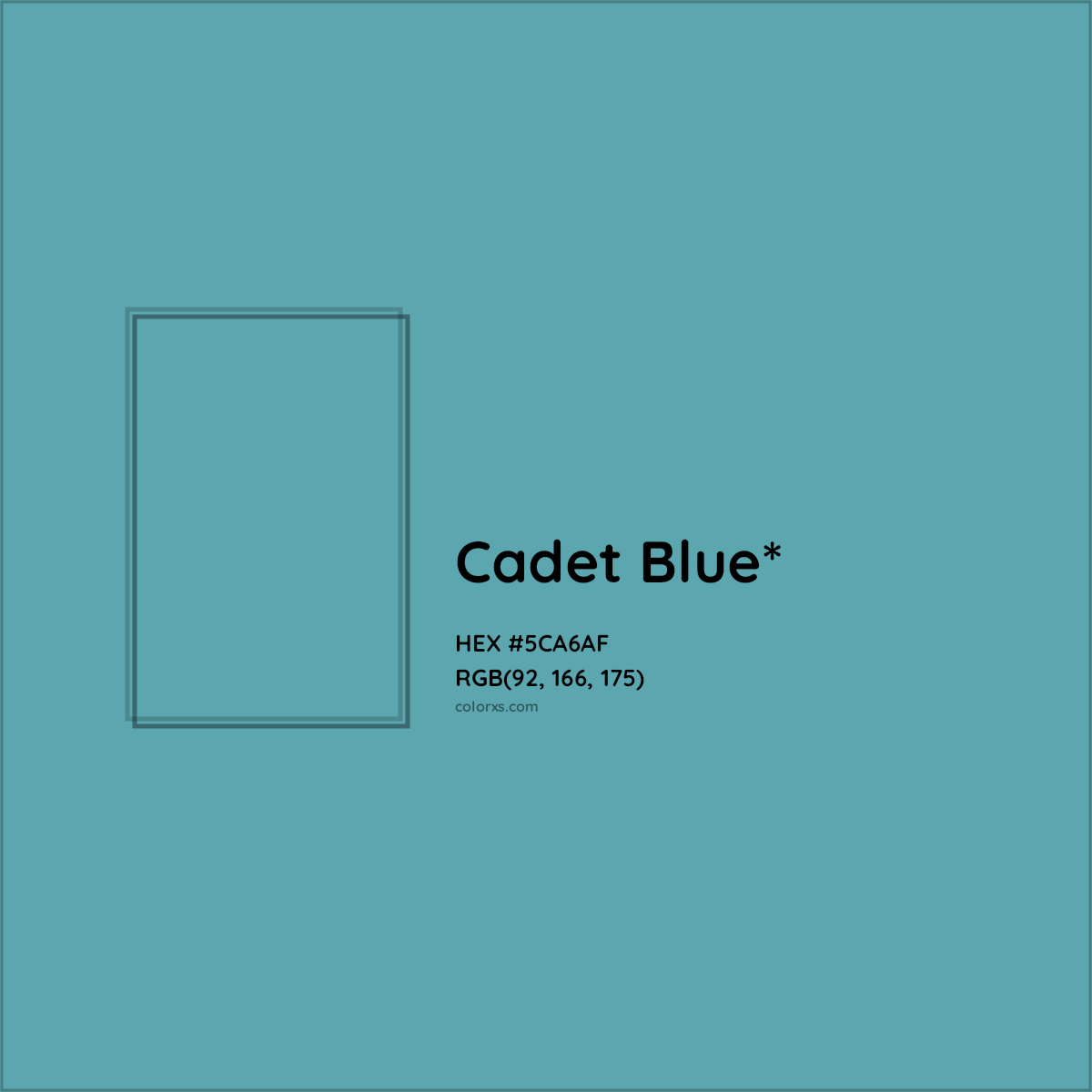 HEX #5CA6AF Color Name, Color Code, Palettes, Similar Paints, Images