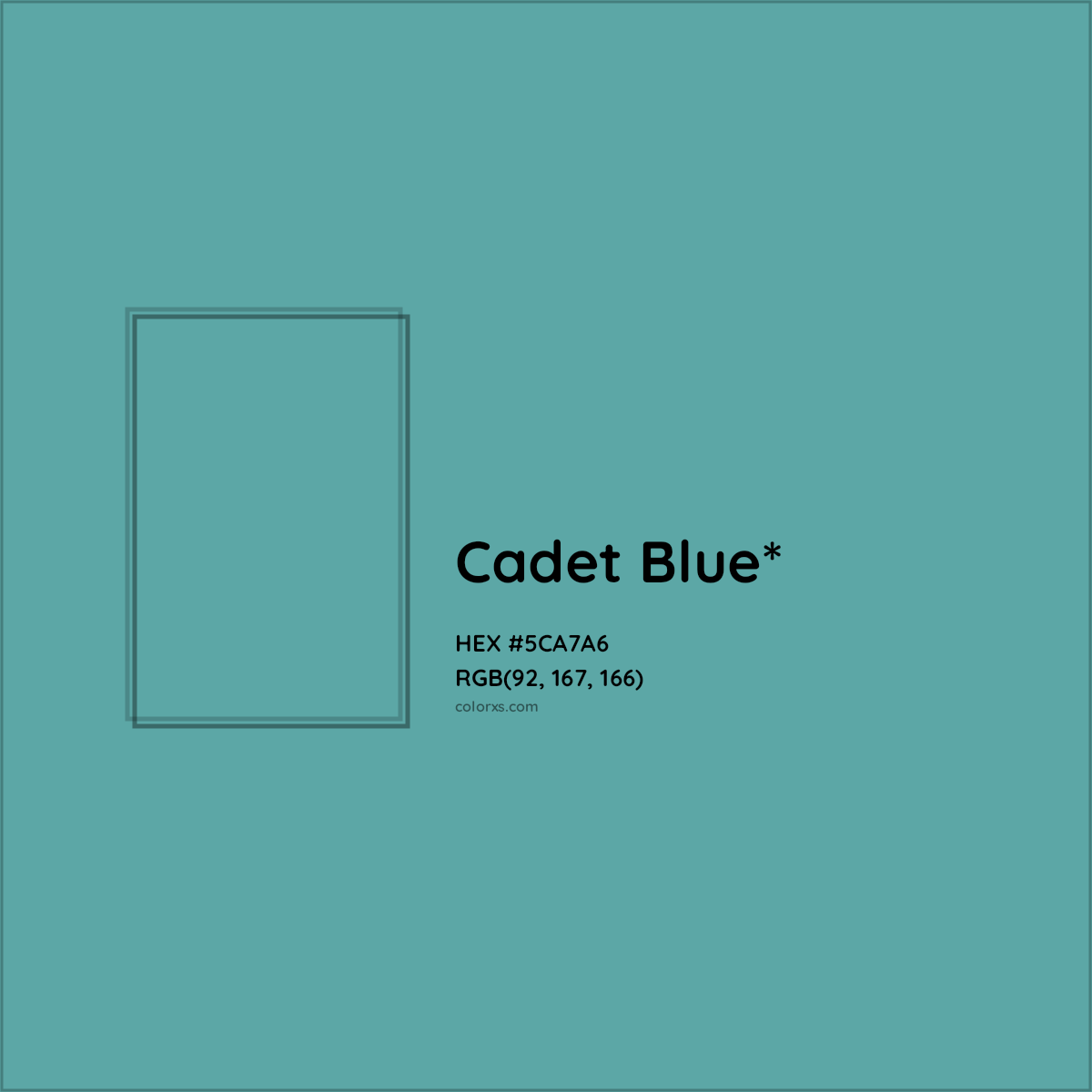 HEX #5CA7A6 Color Name, Color Code, Palettes, Similar Paints, Images