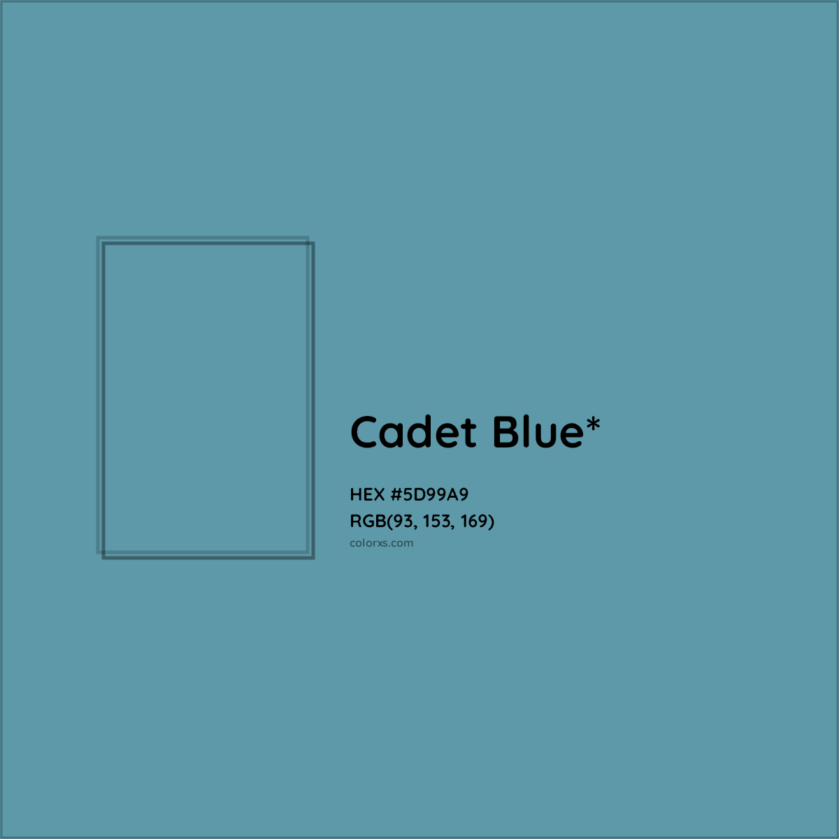 HEX #5D99A9 Color Name, Color Code, Palettes, Similar Paints, Images