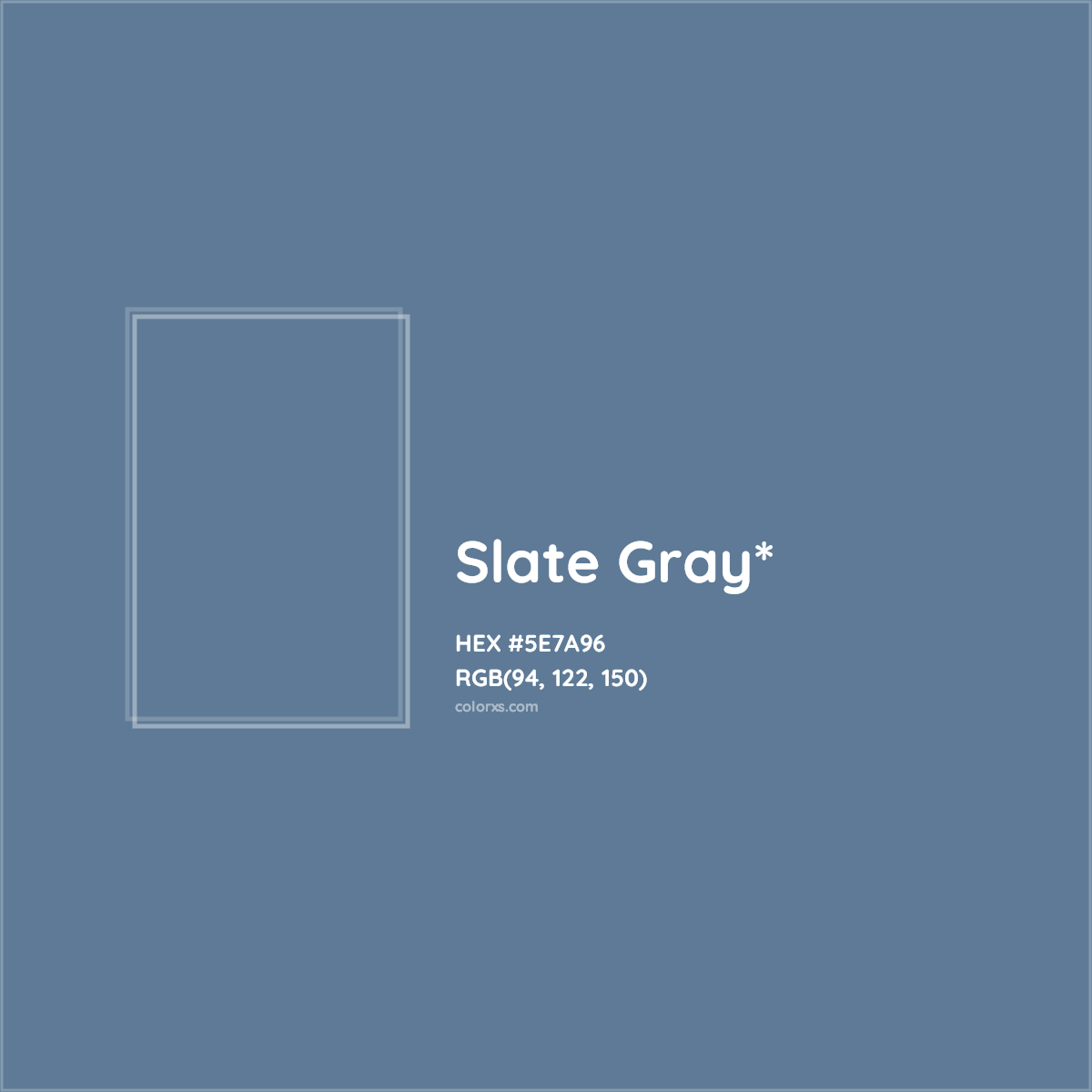 HEX #5E7A96 Color Name, Color Code, Palettes, Similar Paints, Images