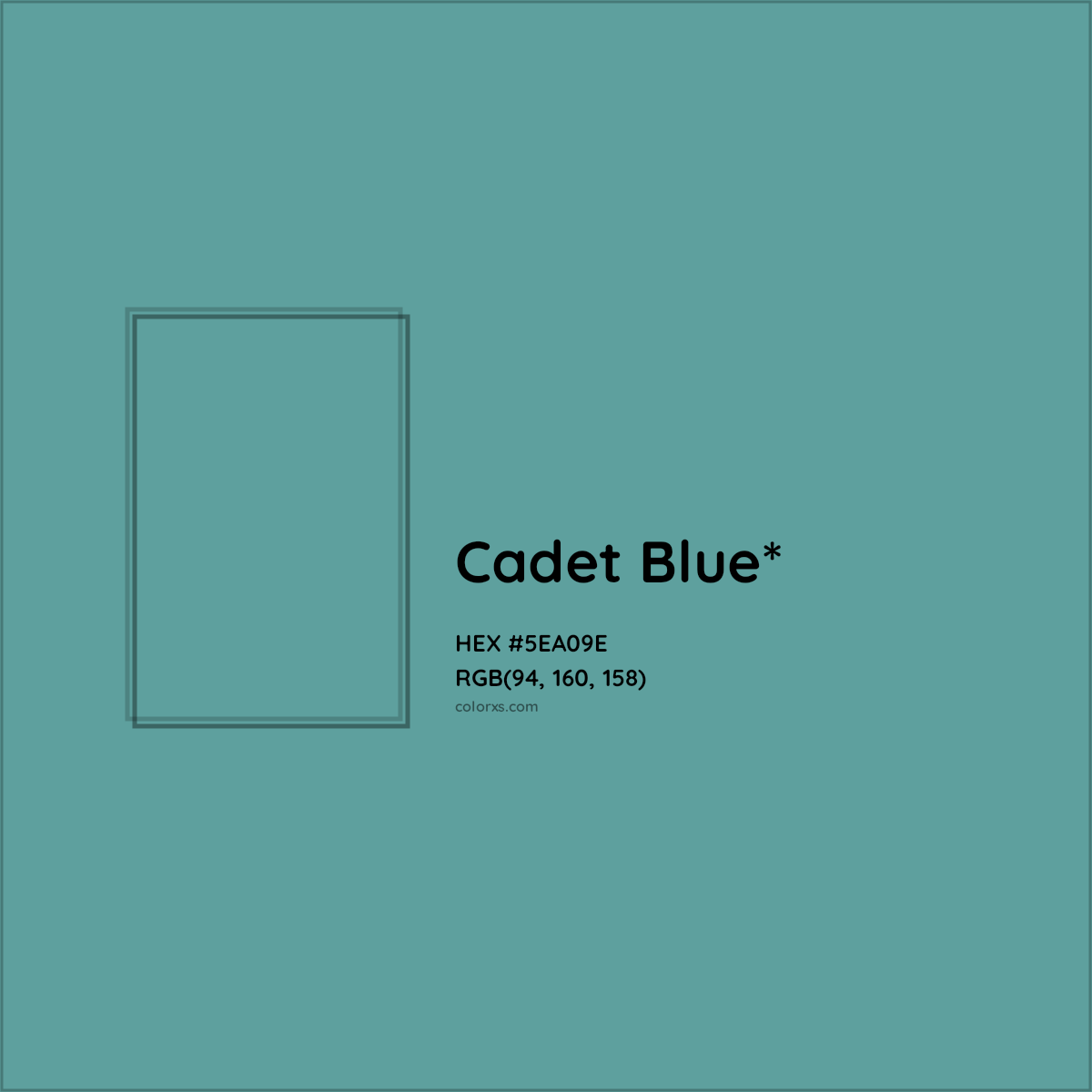 HEX #5EA09E Color Name, Color Code, Palettes, Similar Paints, Images