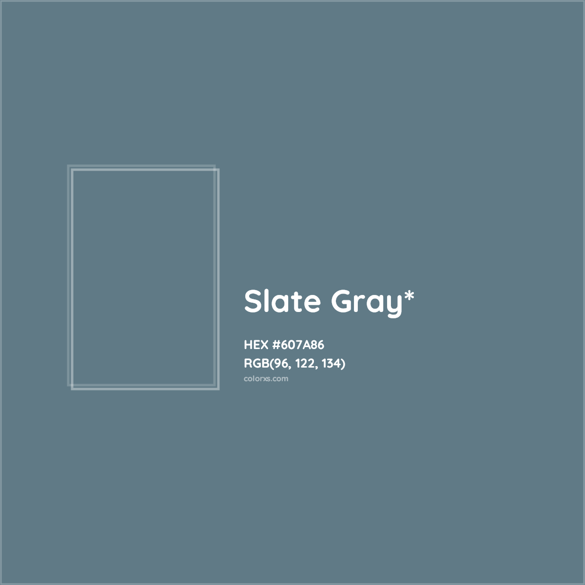 HEX #607A86 Color Name, Color Code, Palettes, Similar Paints, Images