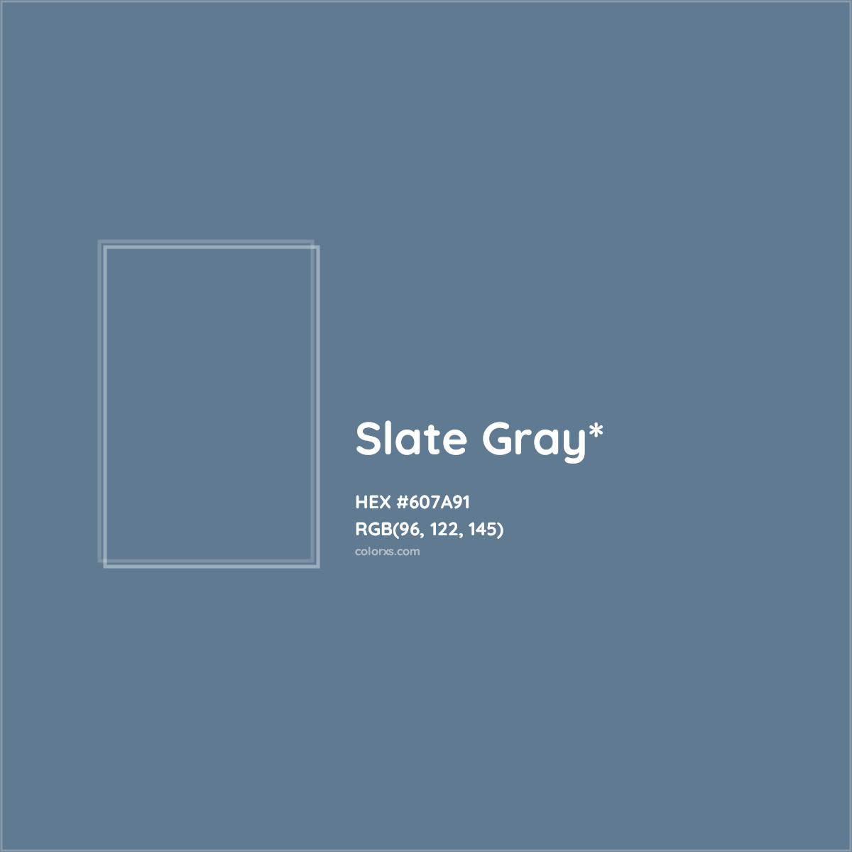 HEX #607A91 Color Name, Color Code, Palettes, Similar Paints, Images