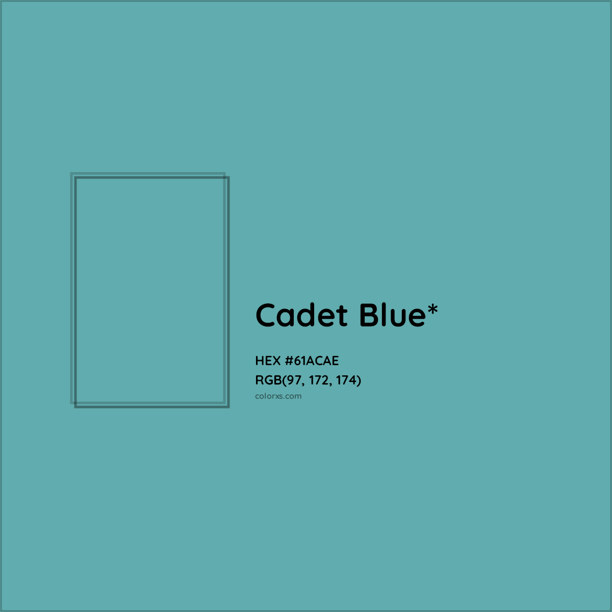 HEX #61ACAE Color Name, Color Code, Palettes, Similar Paints, Images