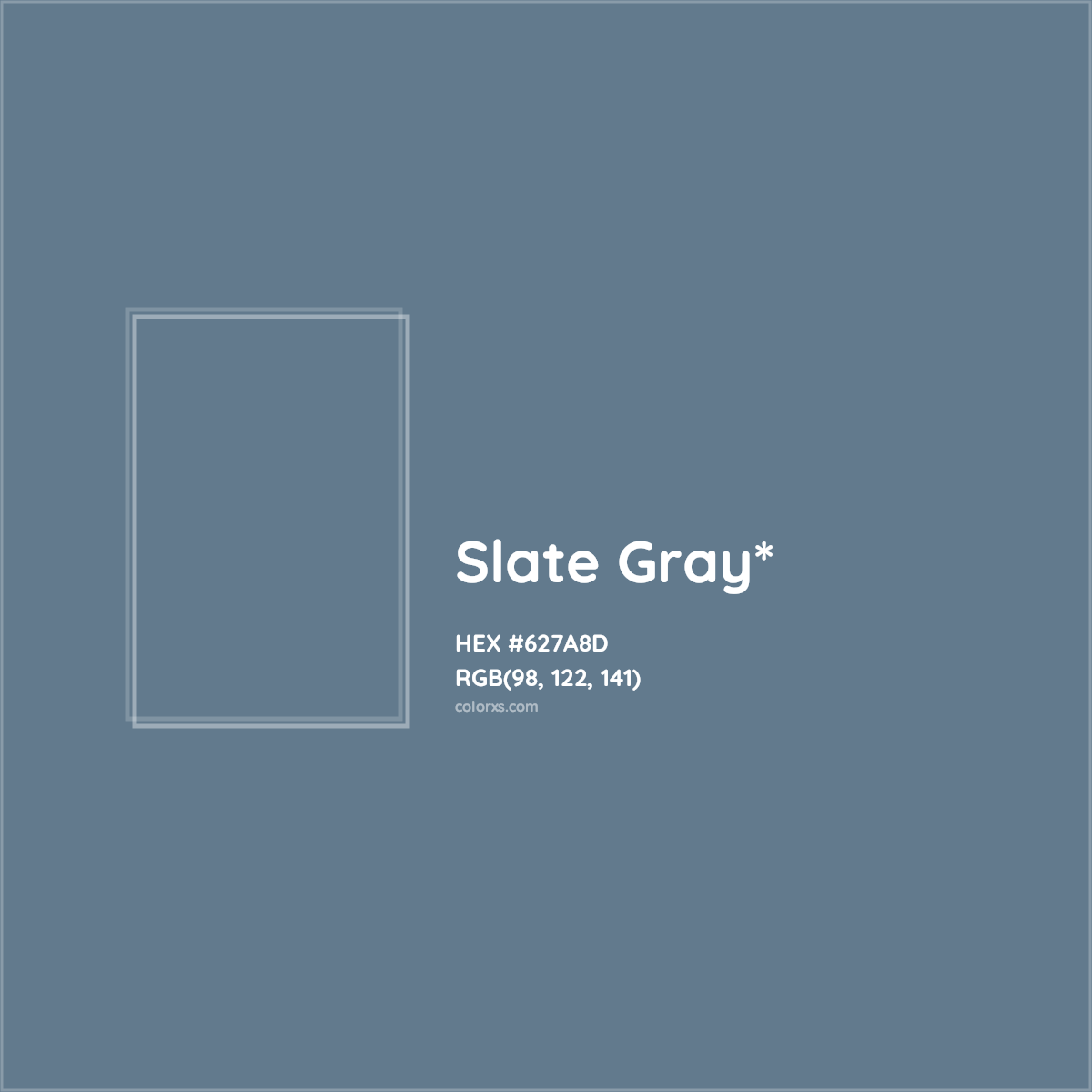 HEX #627A8D Color Name, Color Code, Palettes, Similar Paints, Images