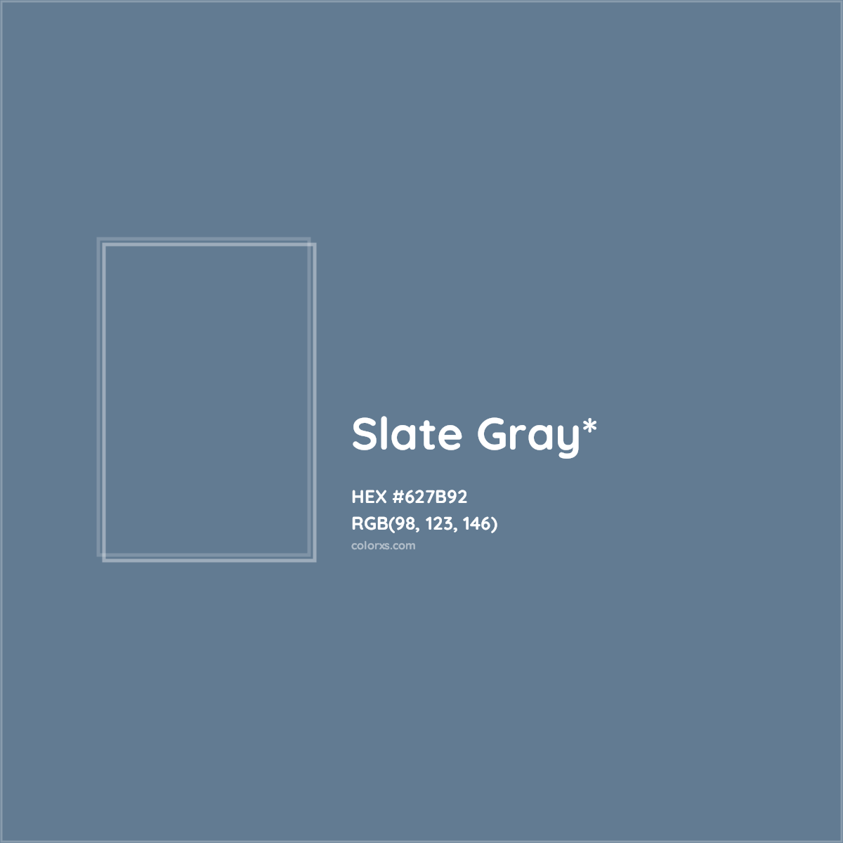 HEX #627B92 Color Name, Color Code, Palettes, Similar Paints, Images