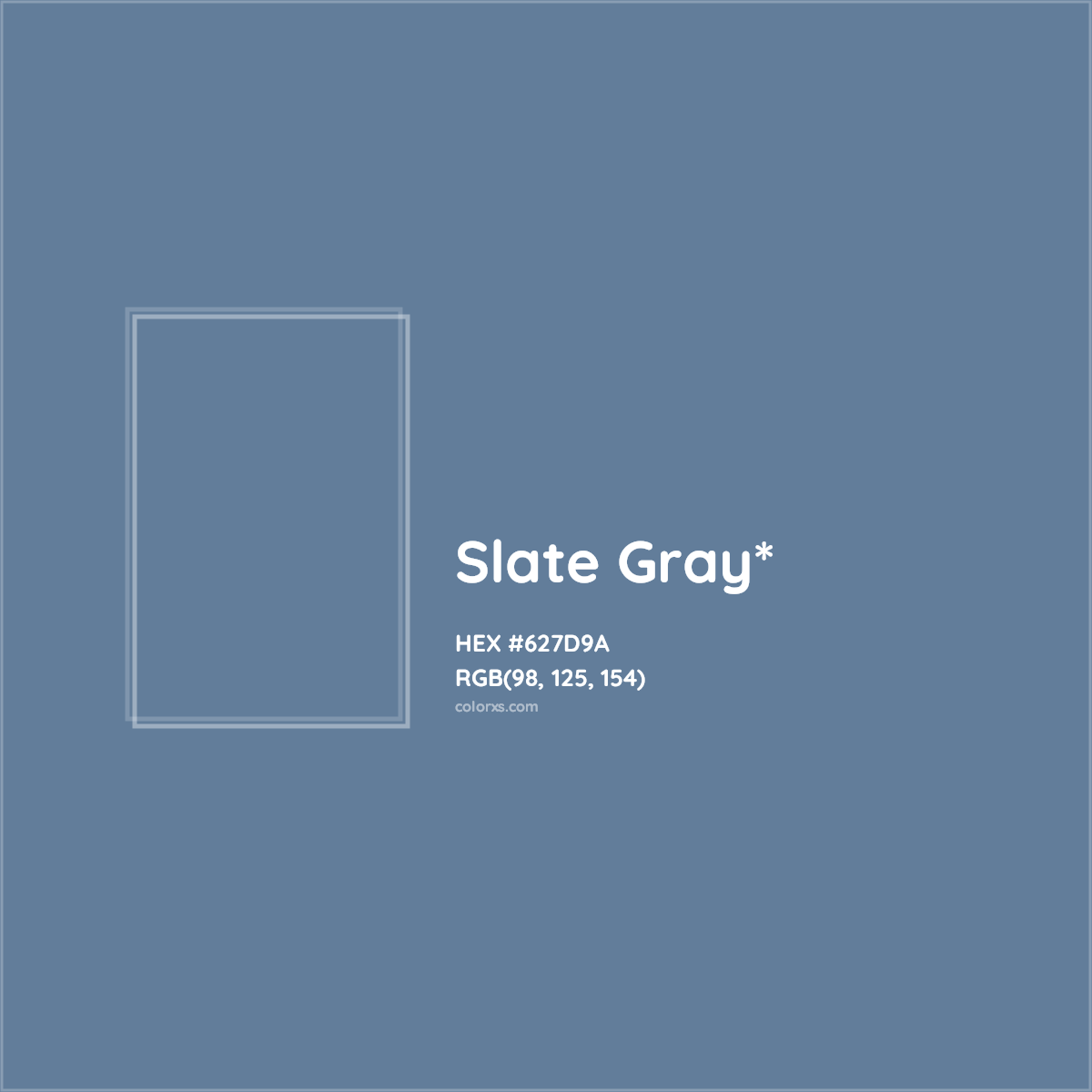 HEX #627D9A Color Name, Color Code, Palettes, Similar Paints, Images