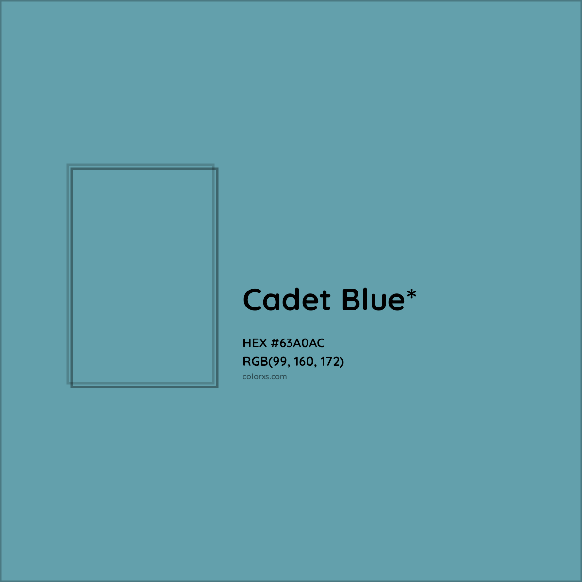 HEX #63A0AC Color Name, Color Code, Palettes, Similar Paints, Images