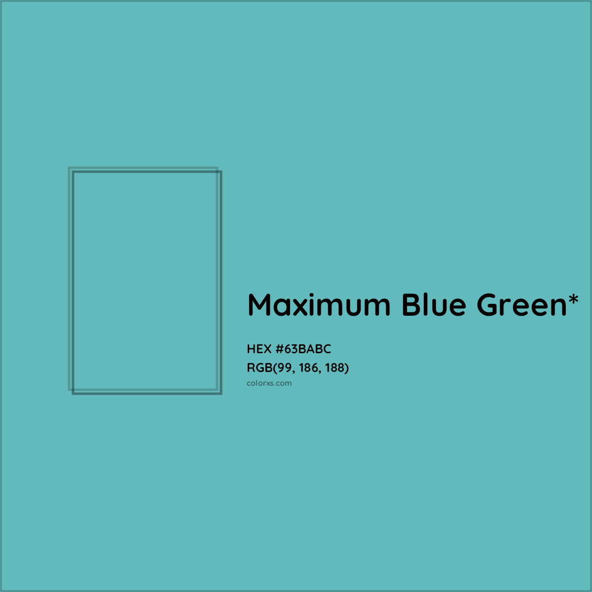 HEX #63BABC Color Name, Color Code, Palettes, Similar Paints, Images