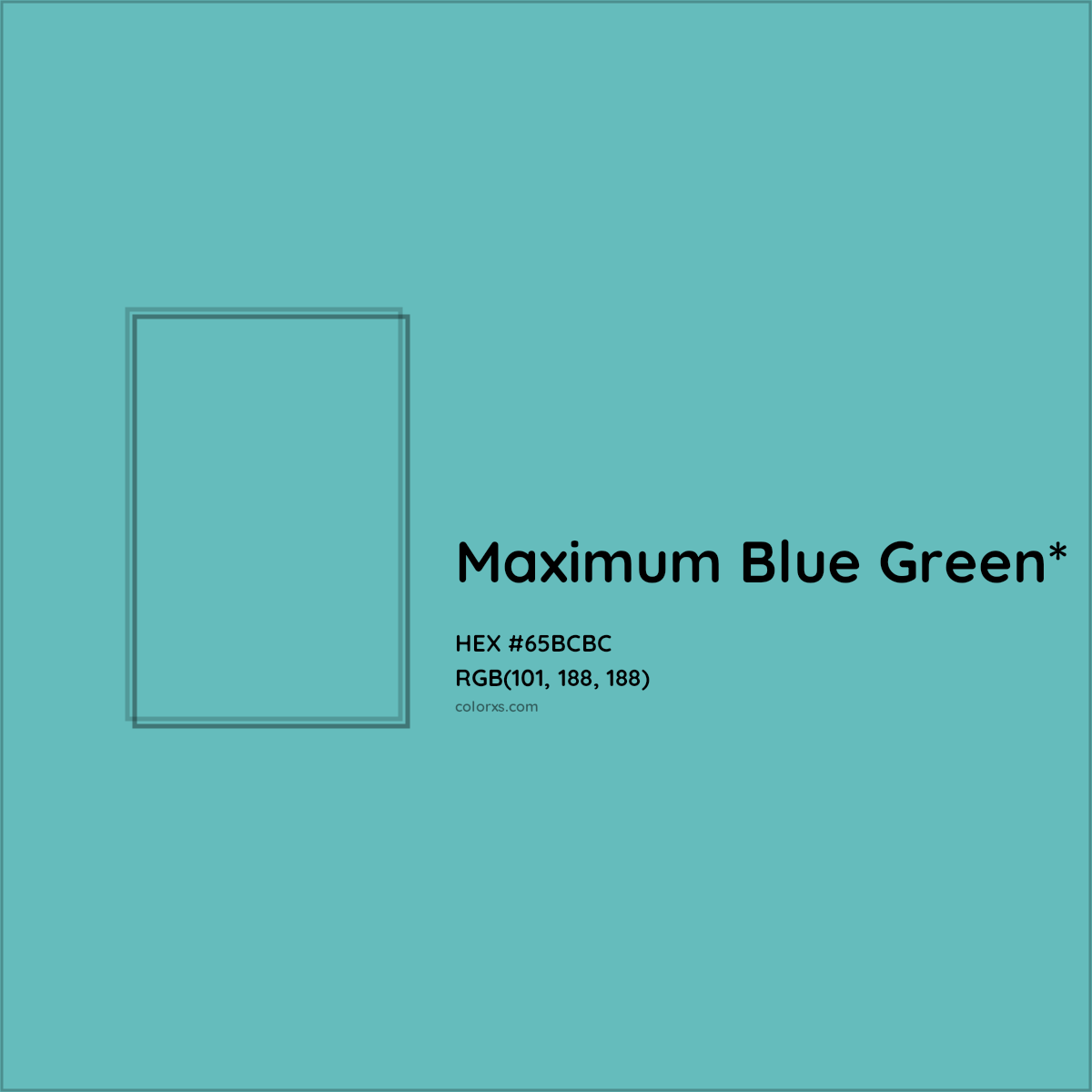 HEX #65BCBC Color Name, Color Code, Palettes, Similar Paints, Images