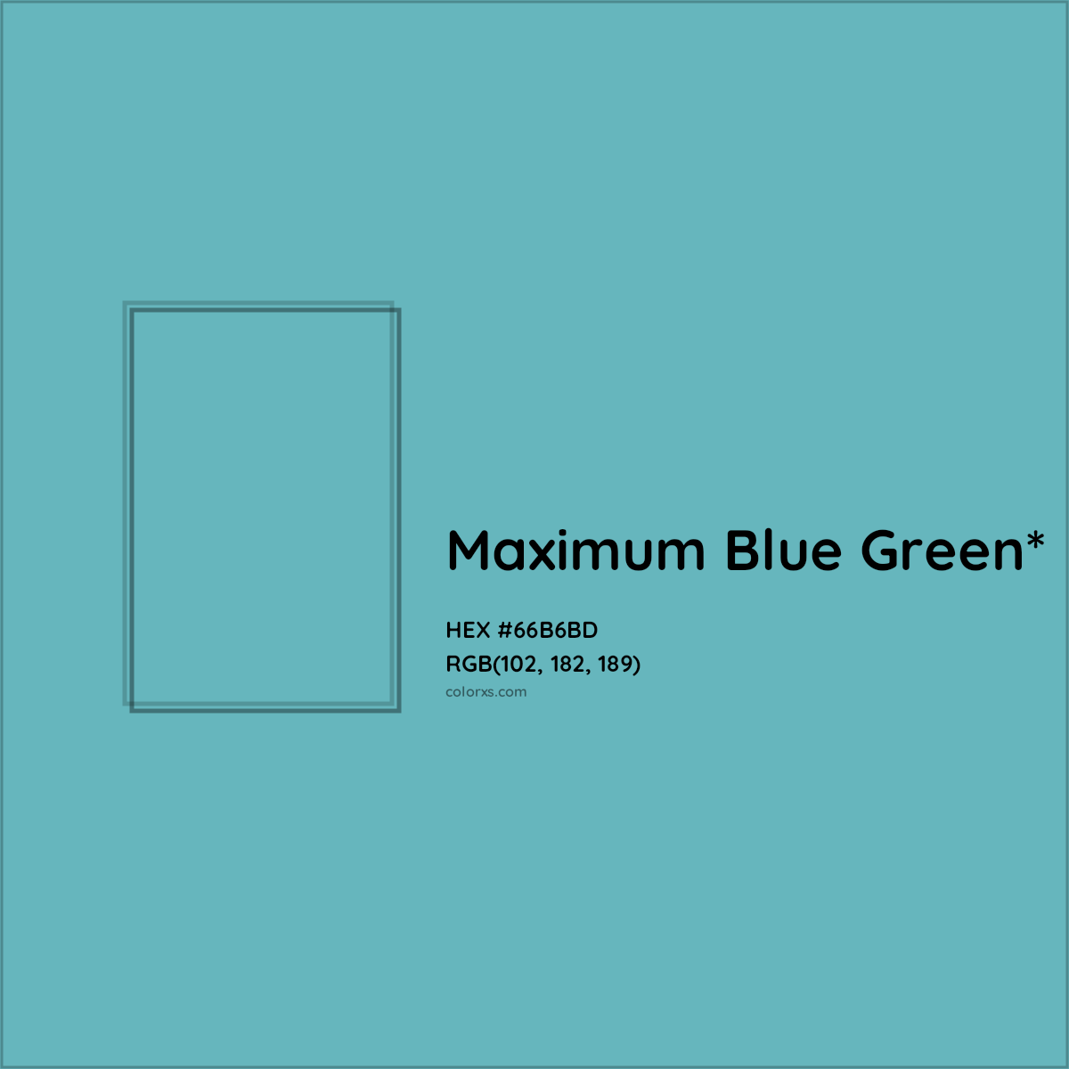 HEX #66B6BD Color Name, Color Code, Palettes, Similar Paints, Images