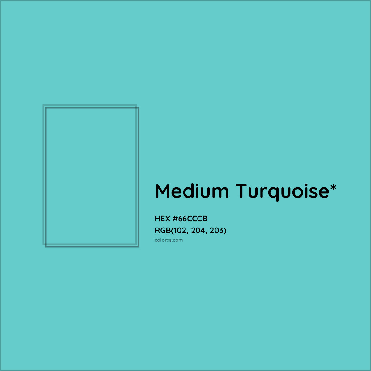 HEX #66CCCB Color Name, Color Code, Palettes, Similar Paints, Images