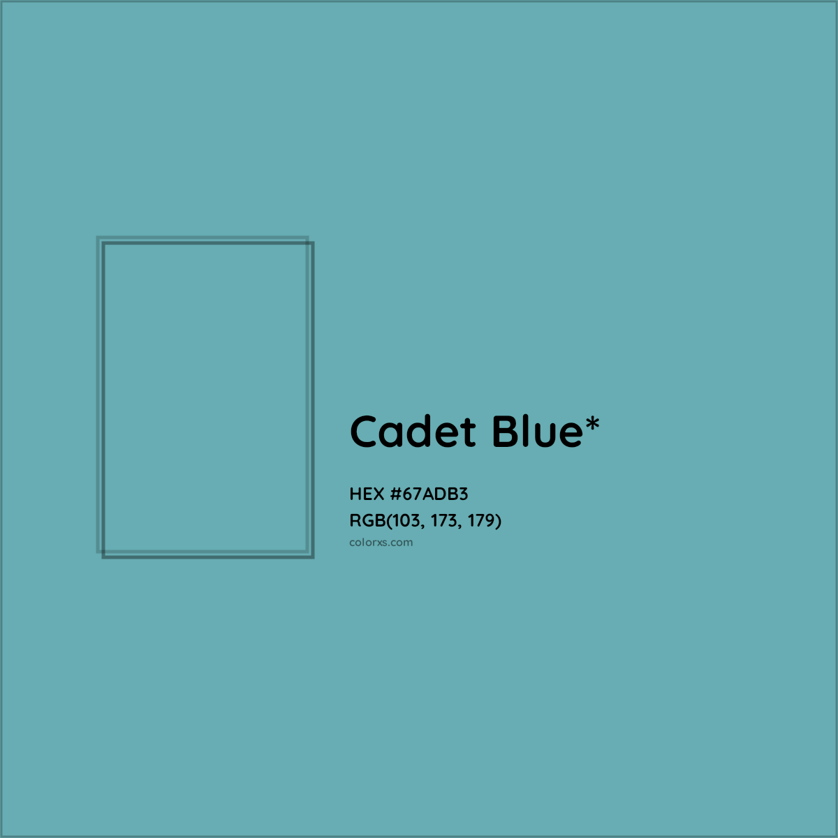 HEX #67ADB3 Color Name, Color Code, Palettes, Similar Paints, Images