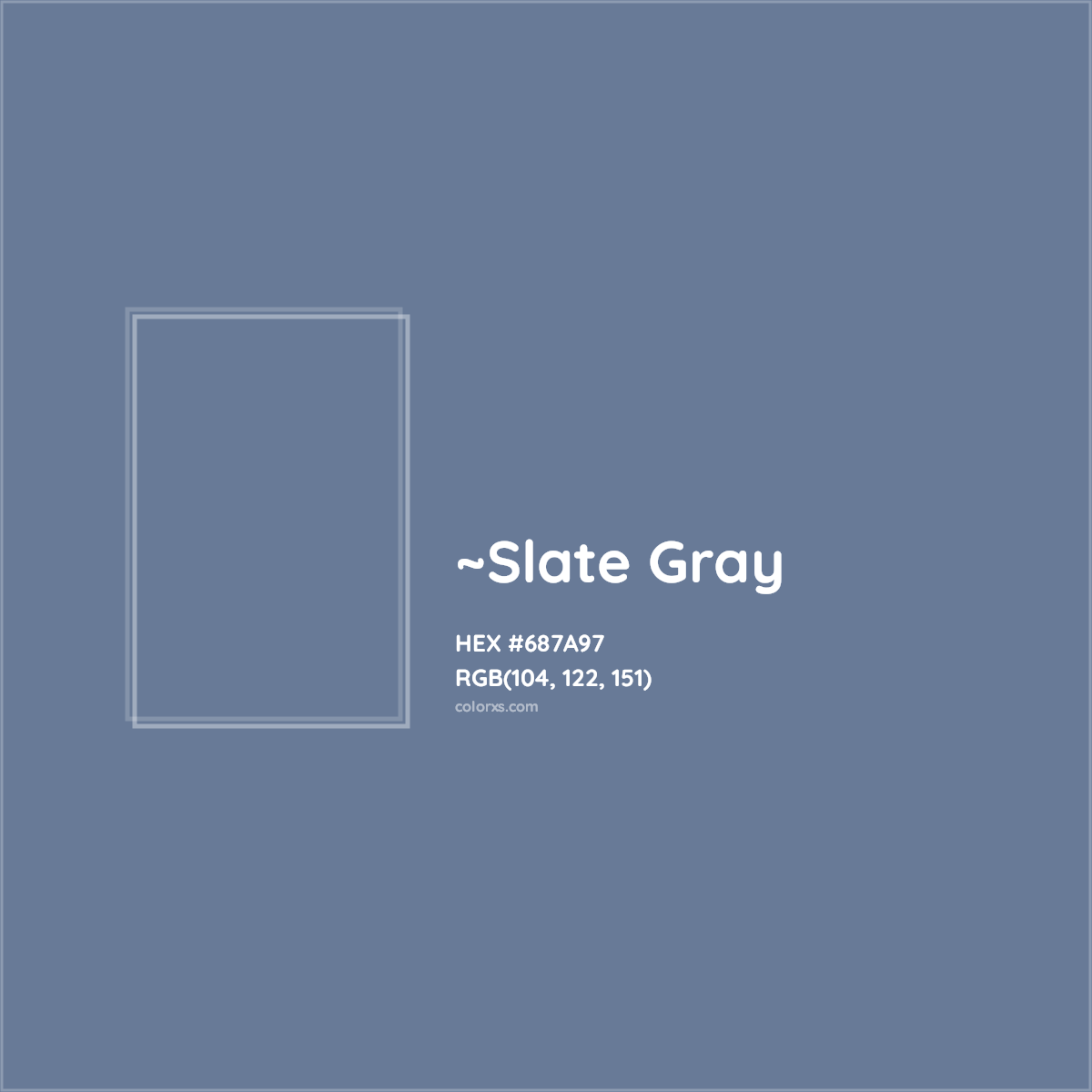 HEX #687A97 Color Name, Color Code, Palettes, Similar Paints, Images