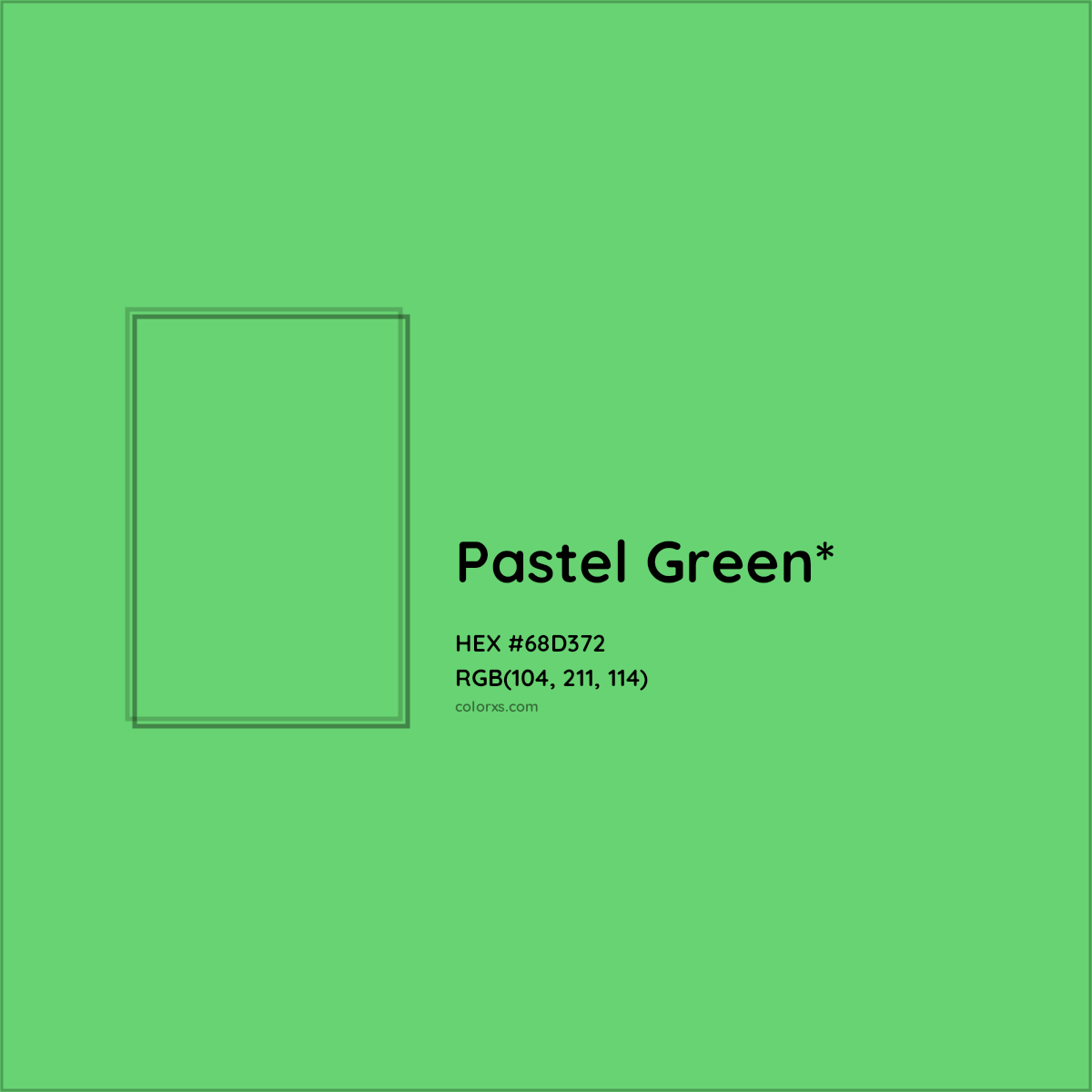 HEX #68D372 Color Name, Color Code, Palettes, Similar Paints, Images