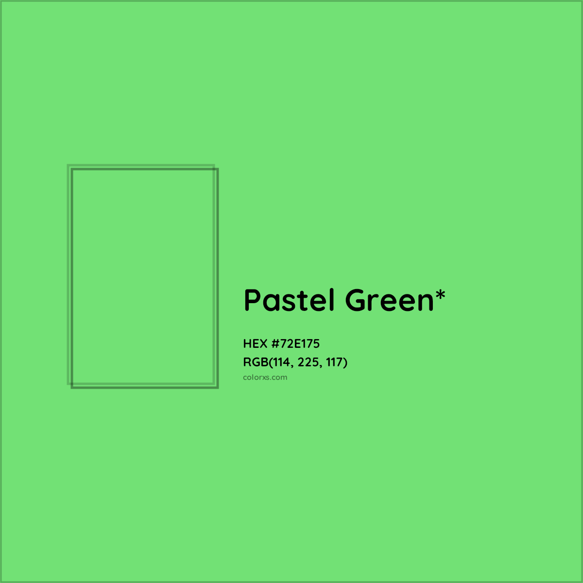 HEX #72E175 Color Name, Color Code, Palettes, Similar Paints, Images