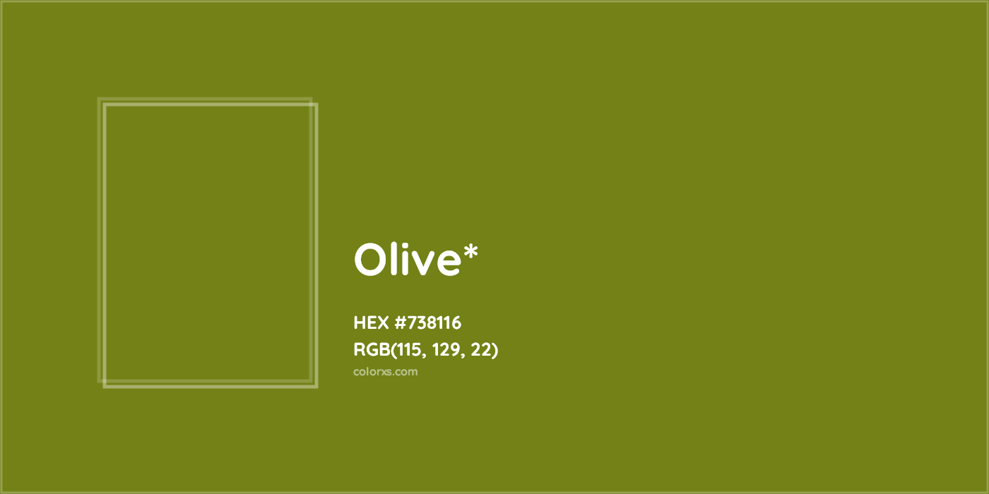 HEX #738116 Color Name, Color Code, Palettes, Similar Paints, Images