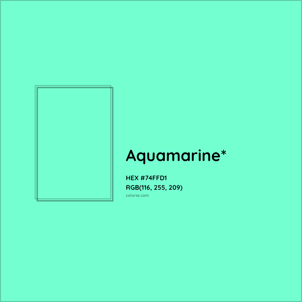 HEX #74FFD1 Color Name, Color Code, Palettes, Similar Paints, Images