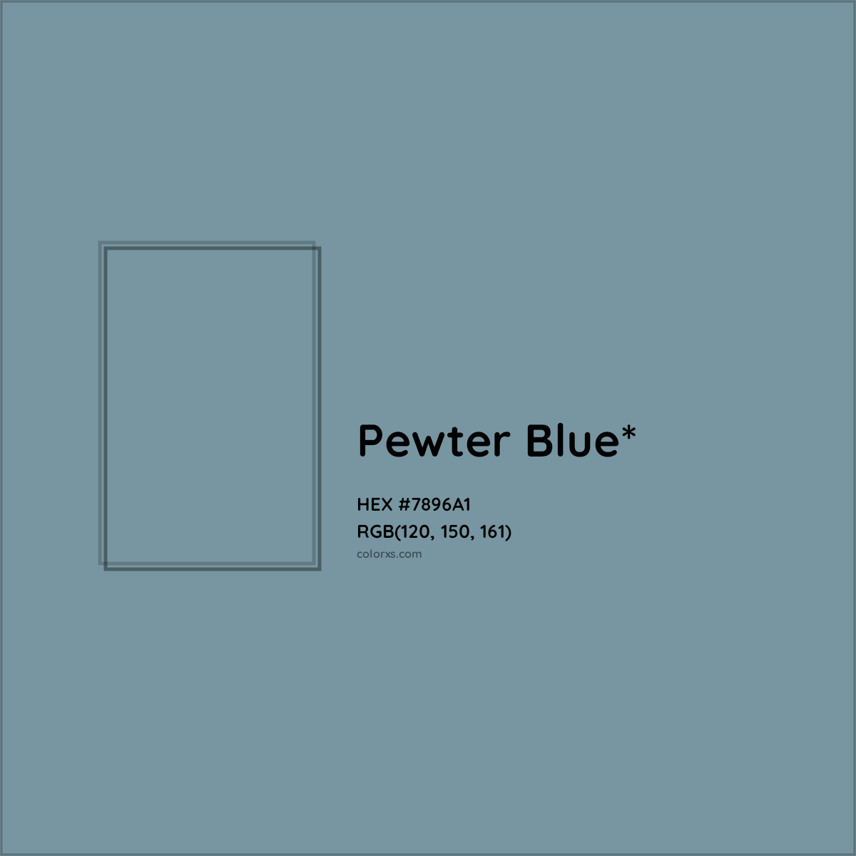 HEX #7896A1 Color Name, Color Code, Palettes, Similar Paints, Images