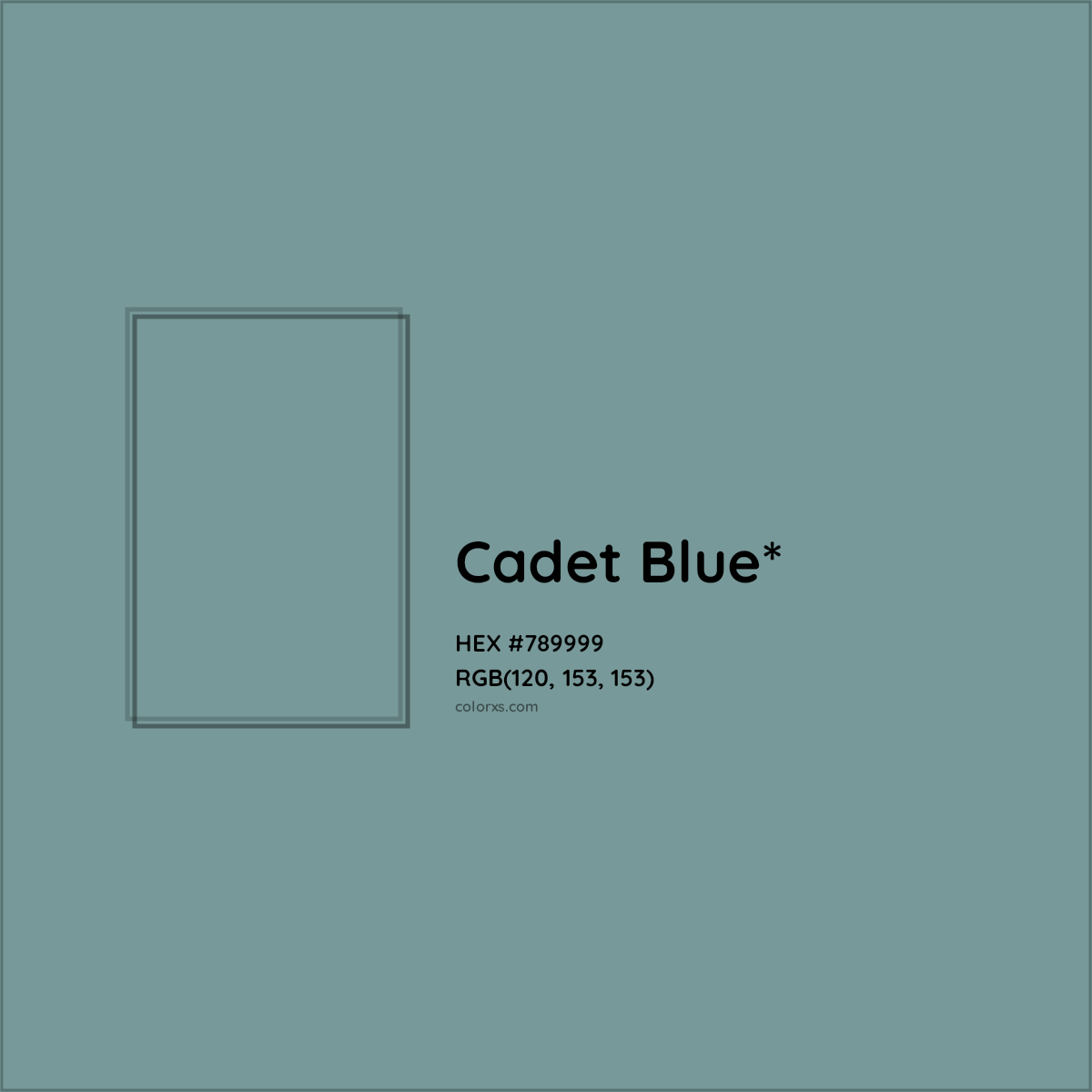 HEX #789999 Color Name, Color Code, Palettes, Similar Paints, Images