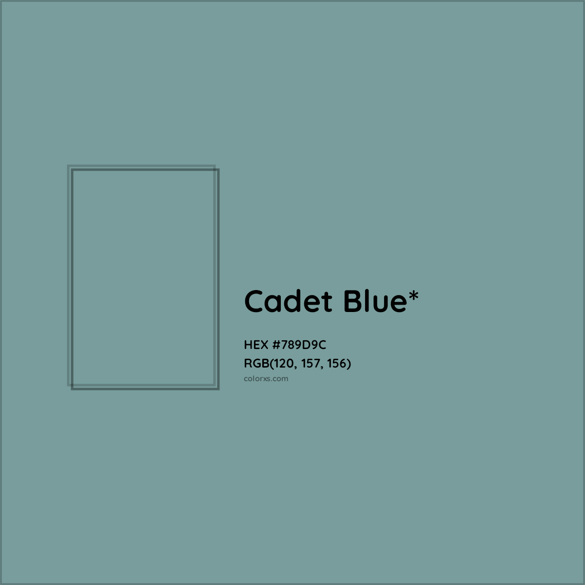 HEX #789D9C Color Name, Color Code, Palettes, Similar Paints, Images