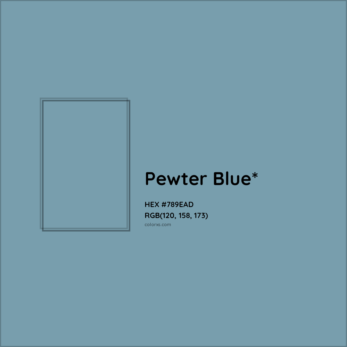 HEX #789EAD Color Name, Color Code, Palettes, Similar Paints, Images