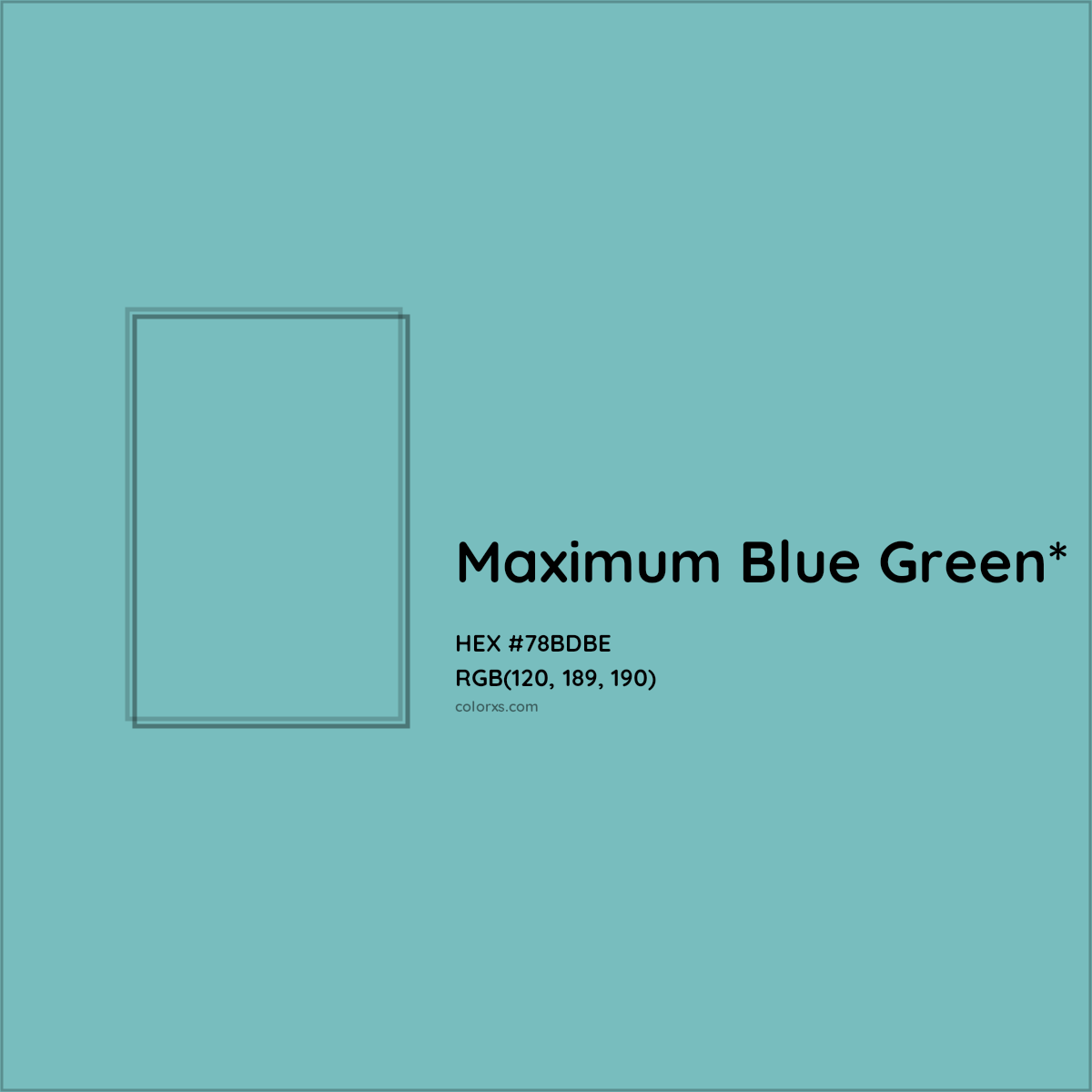 HEX #78BDBE Color Name, Color Code, Palettes, Similar Paints, Images