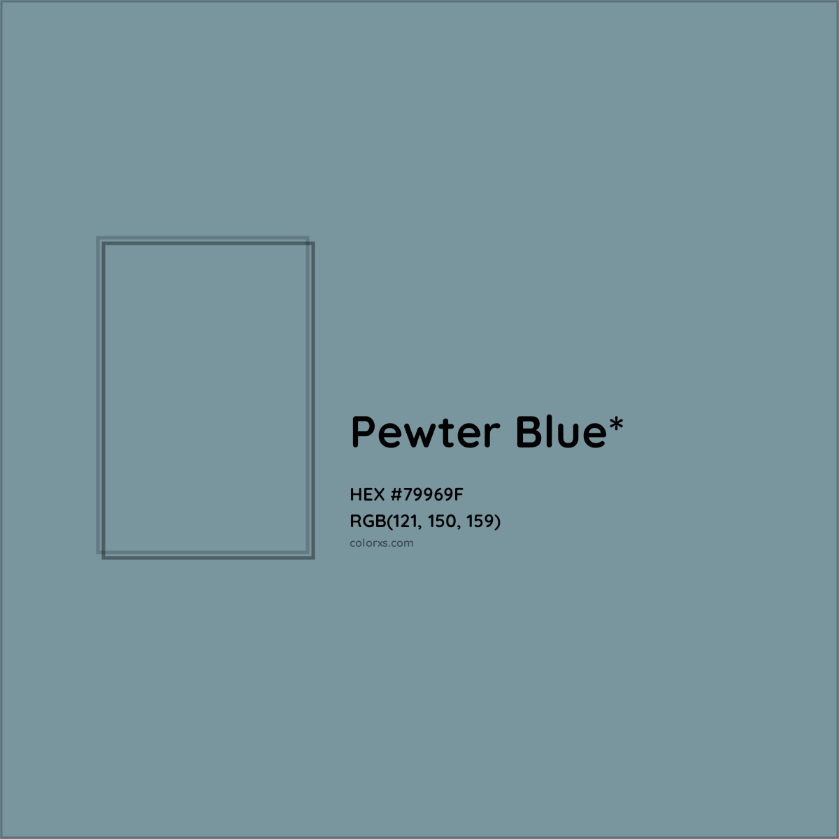 HEX #79969F Color Name, Color Code, Palettes, Similar Paints, Images