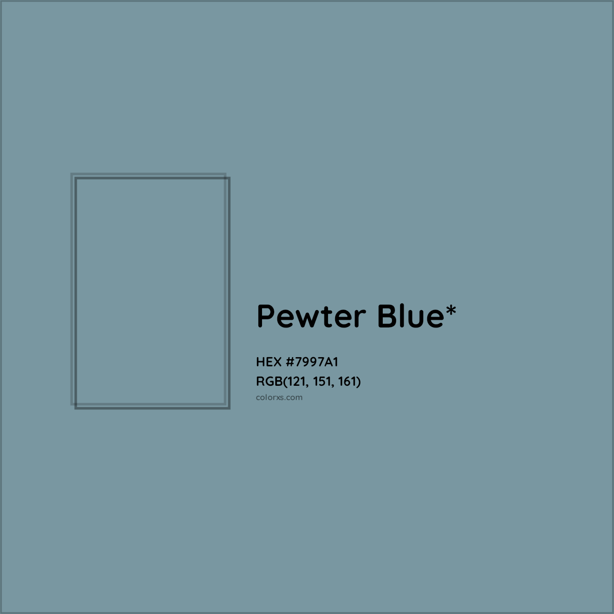 HEX #7997A1 Color Name, Color Code, Palettes, Similar Paints, Images