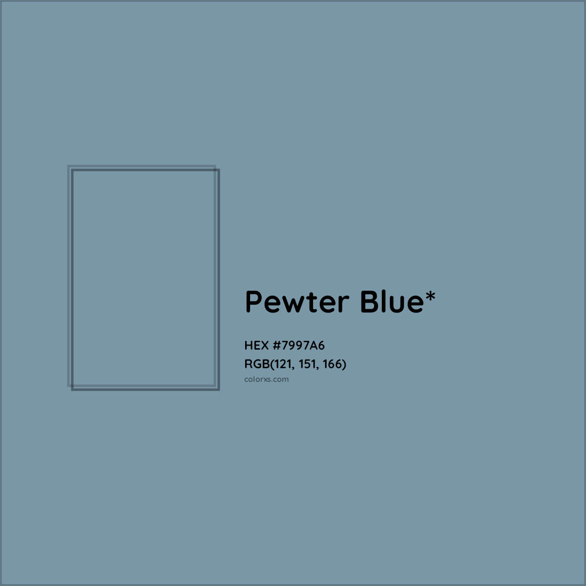 HEX #7997A6 Color Name, Color Code, Palettes, Similar Paints, Images