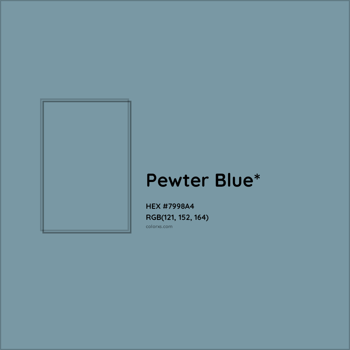 HEX #7998A4 Color Name, Color Code, Palettes, Similar Paints, Images