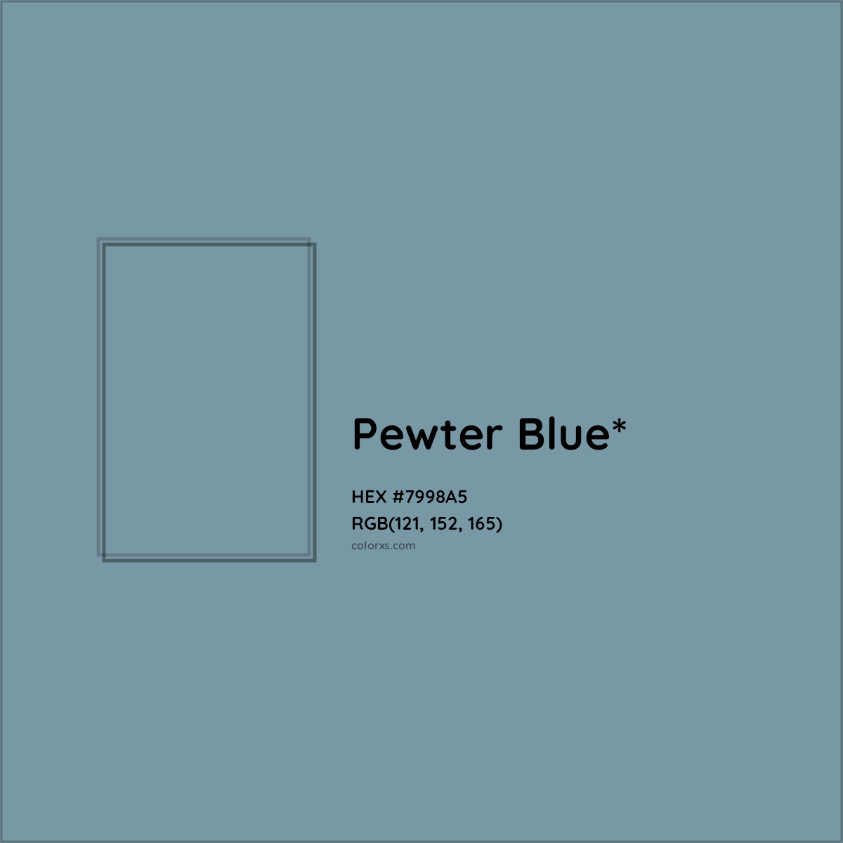 HEX #7998A5 Color Name, Color Code, Palettes, Similar Paints, Images