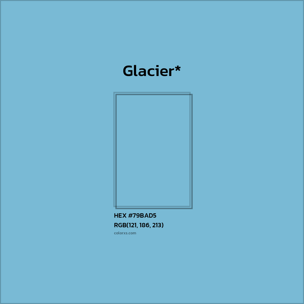 HEX #79BAD5 Color Name, Color Code, Palettes, Similar Paints, Images