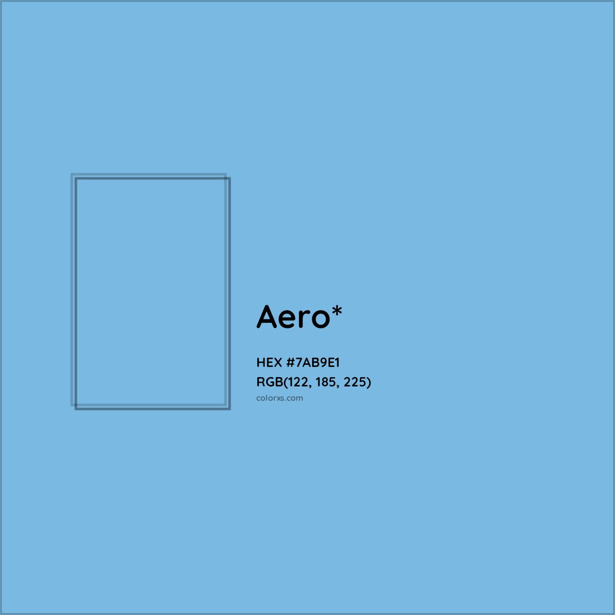 HEX #7AB9E1 Color Name, Color Code, Palettes, Similar Paints, Images