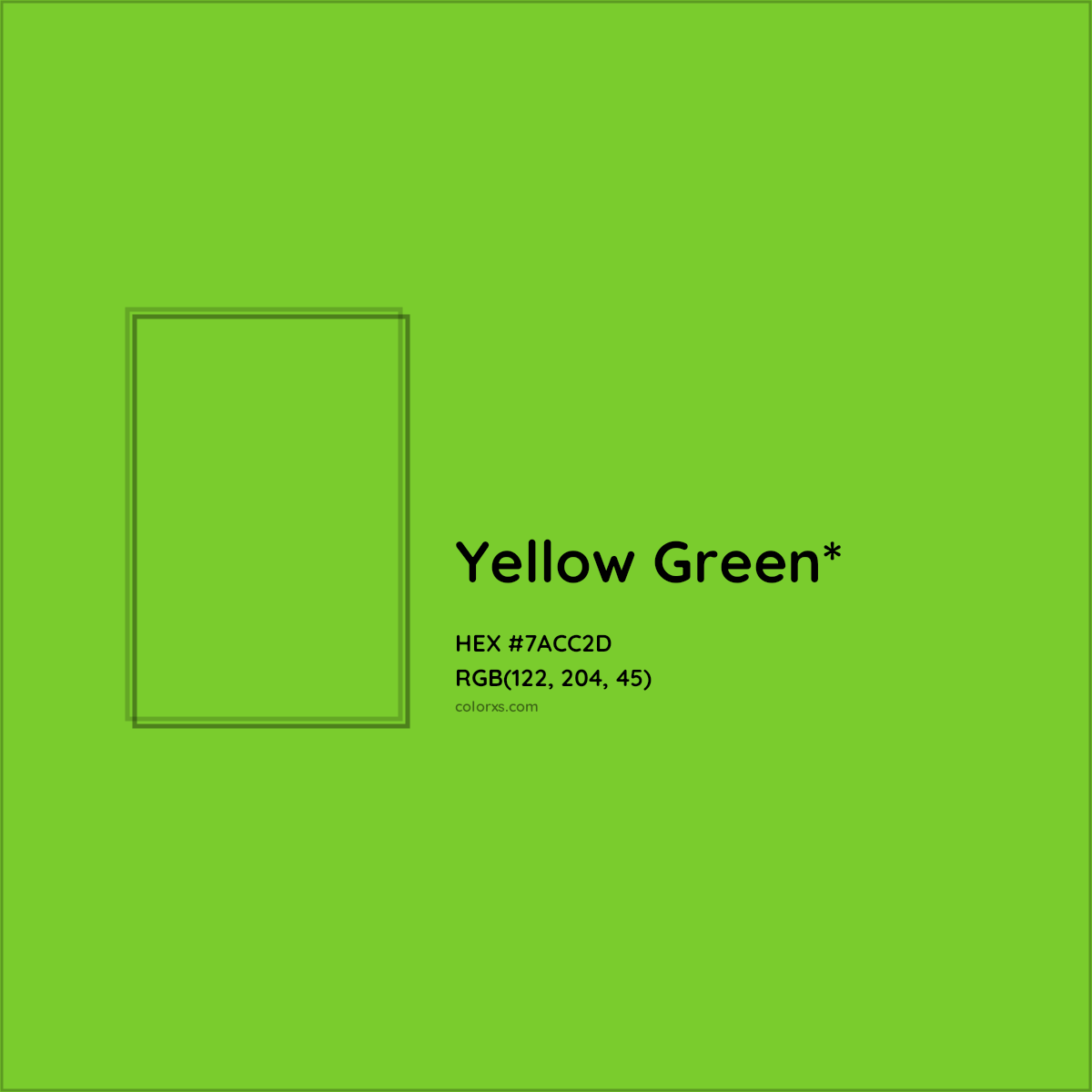 HEX #7ACC2D Color Name, Color Code, Palettes, Similar Paints, Images