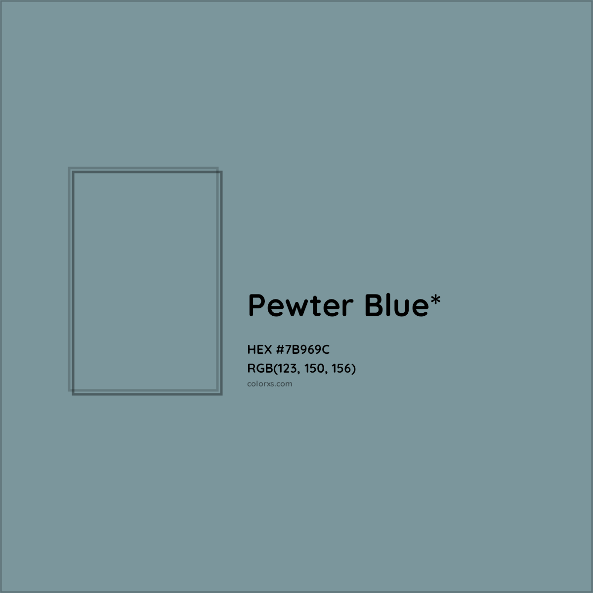 HEX #7B969C Color Name, Color Code, Palettes, Similar Paints, Images