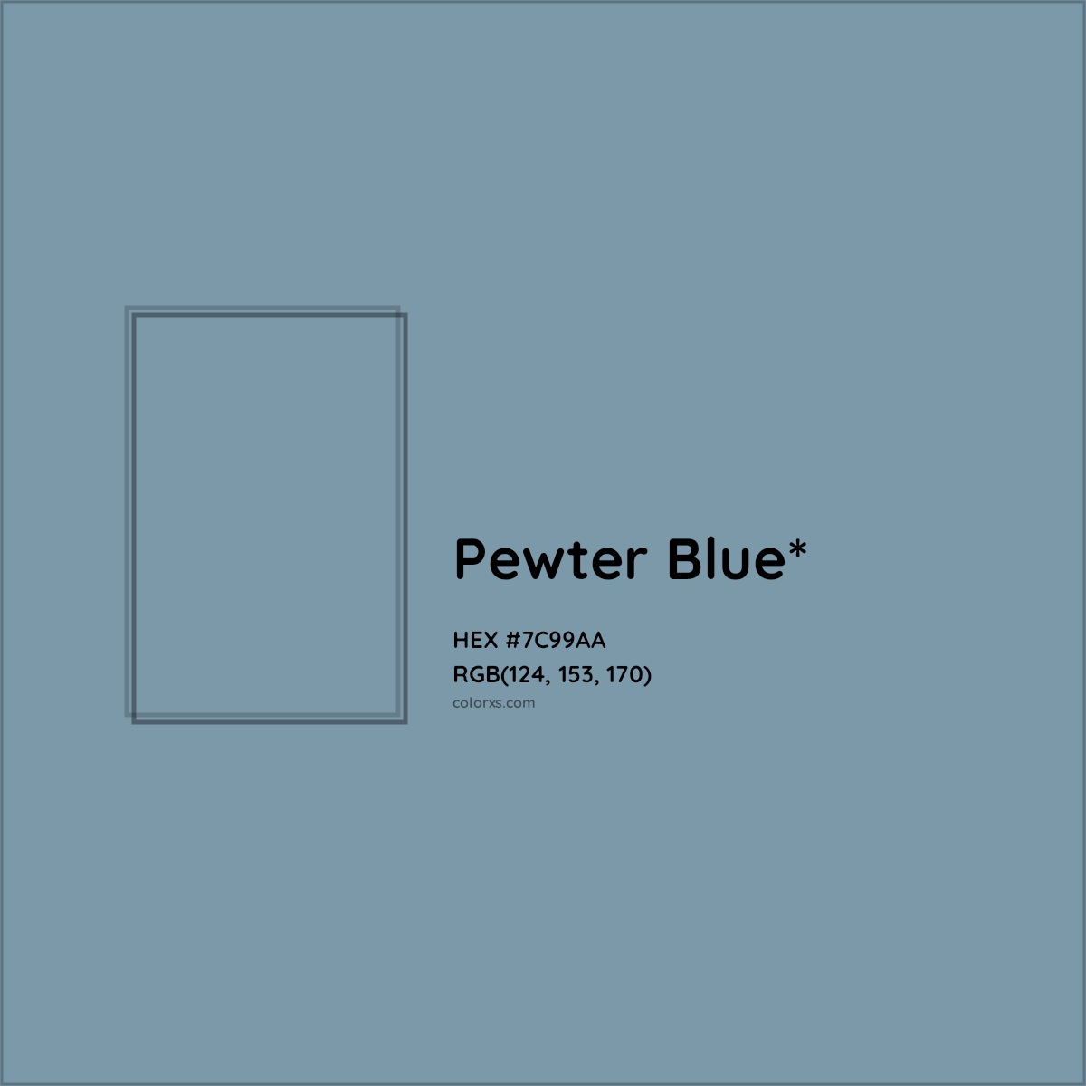 HEX #7C99AA Color Name, Color Code, Palettes, Similar Paints, Images