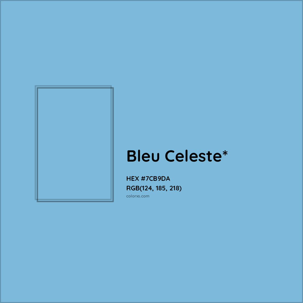 HEX #7CB9DA Color Name, Color Code, Palettes, Similar Paints, Images