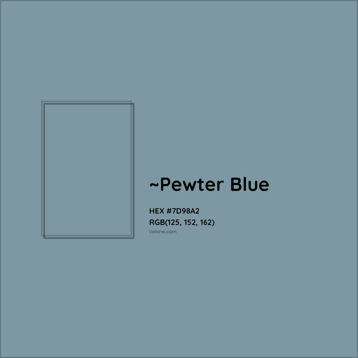 HEX #7D98A2 Color Name, Color Code, Palettes, Similar Paints, Images