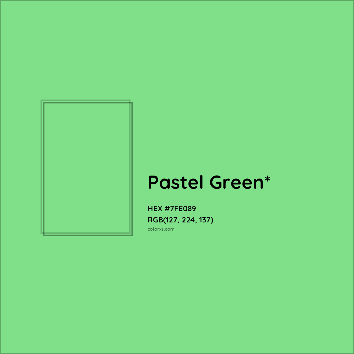 HEX #7FE089 Color Name, Color Code, Palettes, Similar Paints, Images