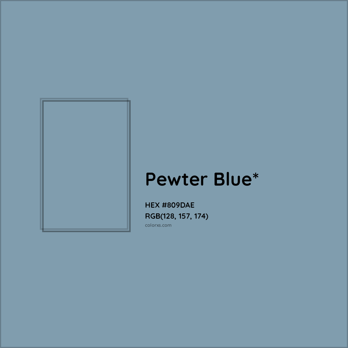 HEX #809DAE Color Name, Color Code, Palettes, Similar Paints, Images