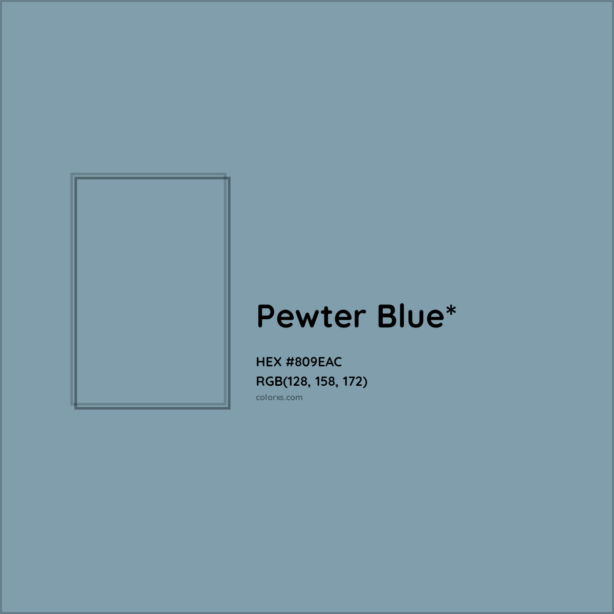 HEX #809EAC Color Name, Color Code, Palettes, Similar Paints, Images