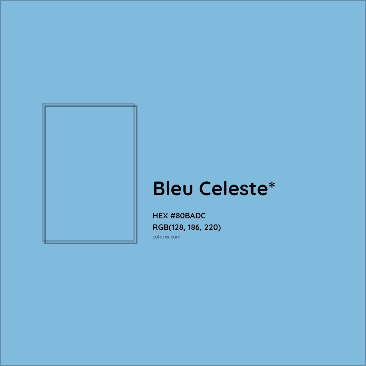 HEX #80BADC Color Name, Color Code, Palettes, Similar Paints, Images