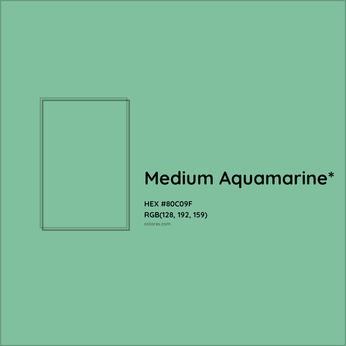 HEX #80C09F Color Name, Color Code, Palettes, Similar Paints, Images