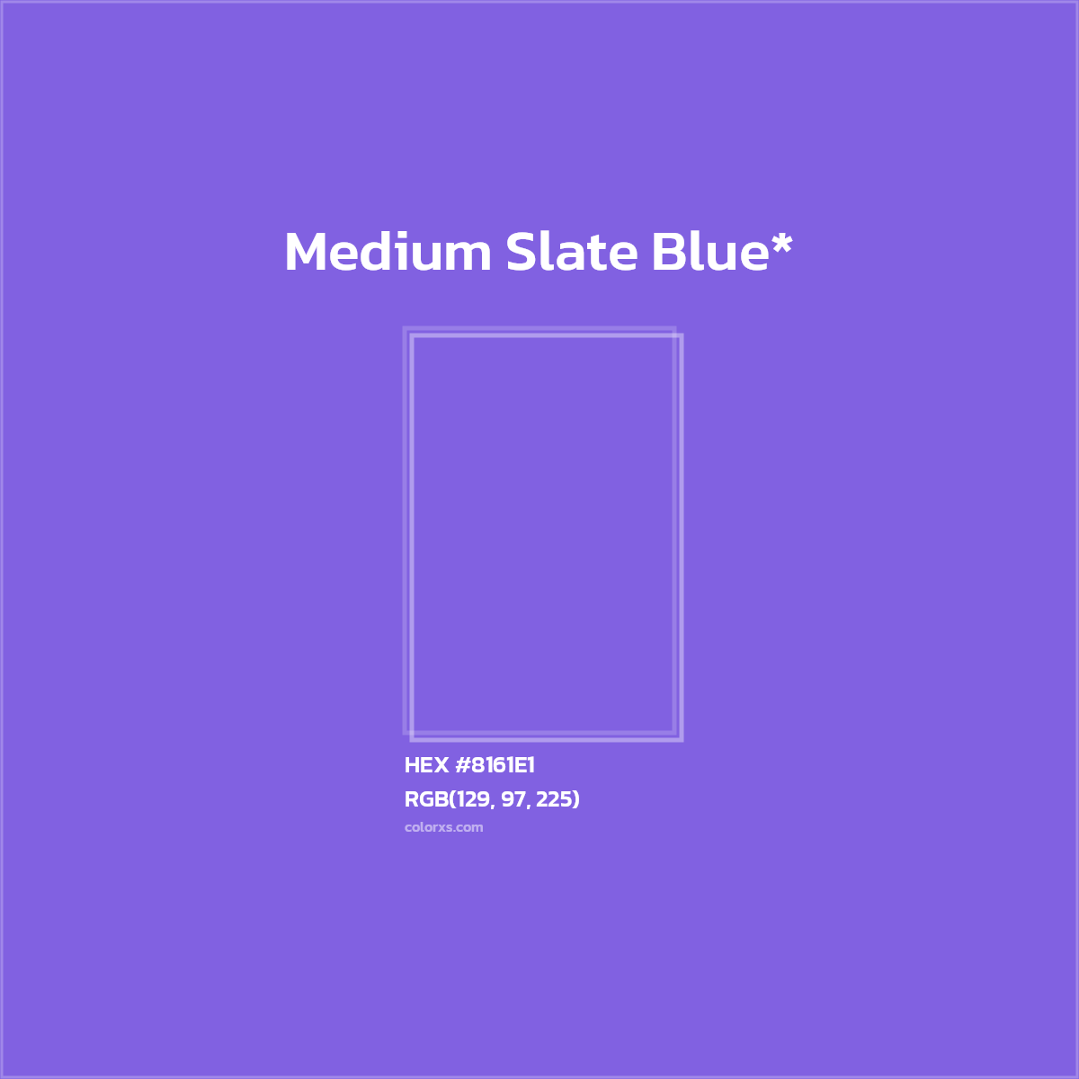 HEX #8161E1 Color Name, Color Code, Palettes, Similar Paints, Images