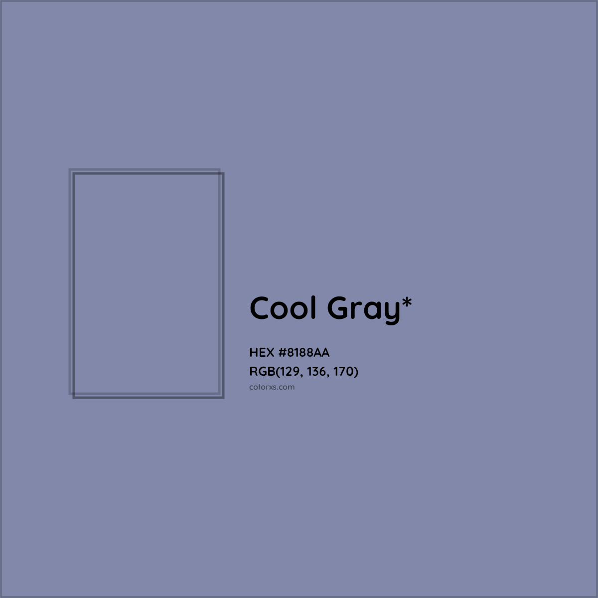 HEX #8188AA Color Name, Color Code, Palettes, Similar Paints, Images