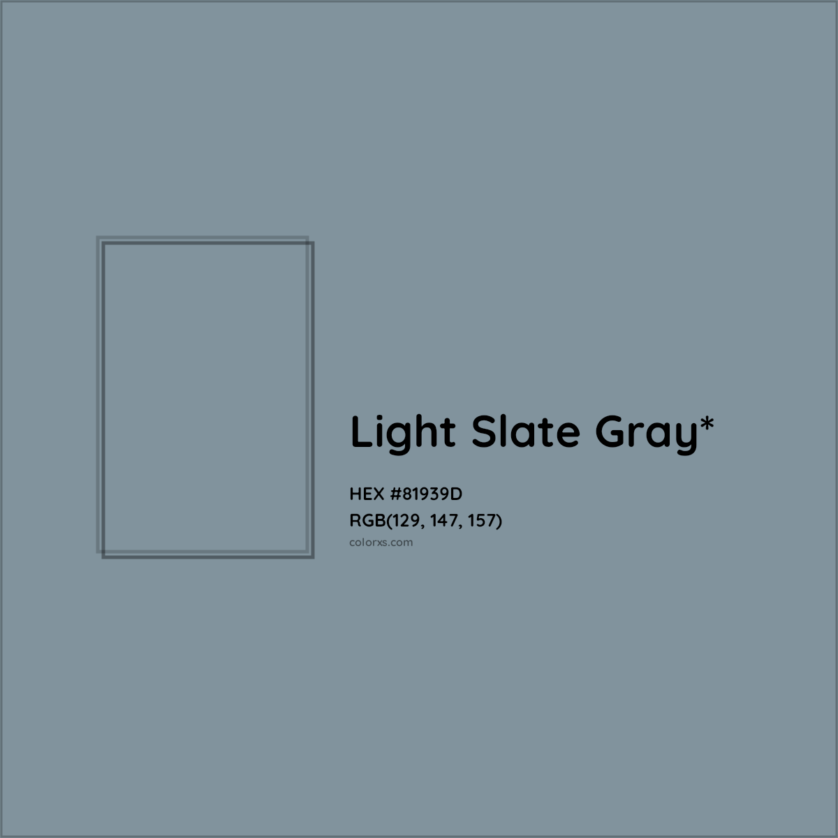 HEX #81939D Color Name, Color Code, Palettes, Similar Paints, Images