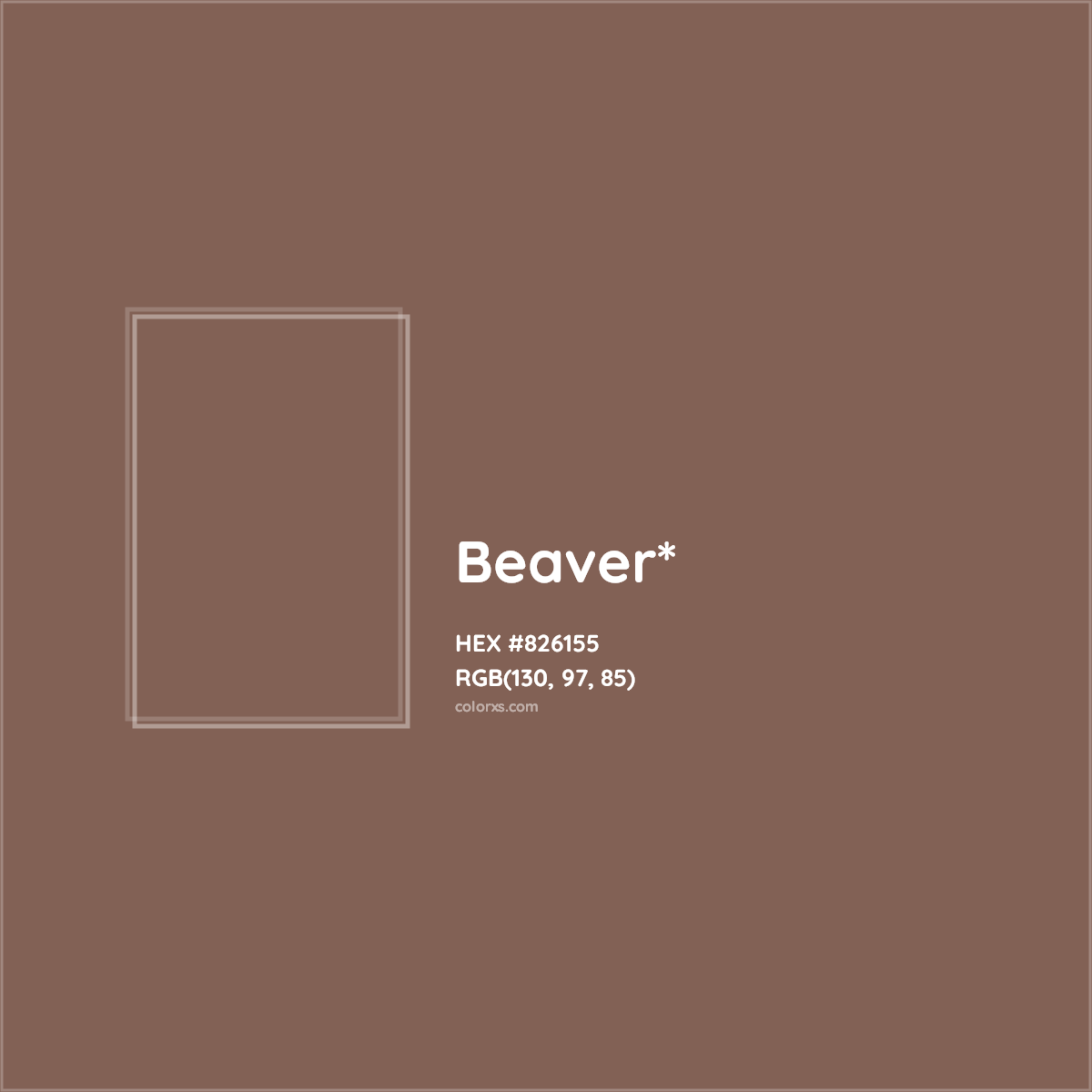 HEX #826155 Color Name, Color Code, Palettes, Similar Paints, Images