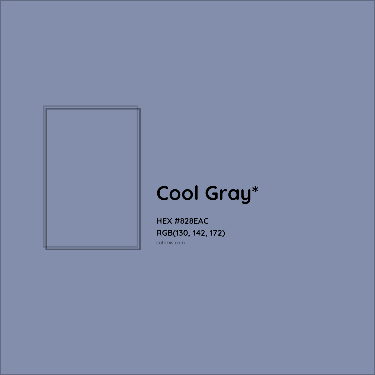 HEX #828EAC Color Name, Color Code, Palettes, Similar Paints, Images