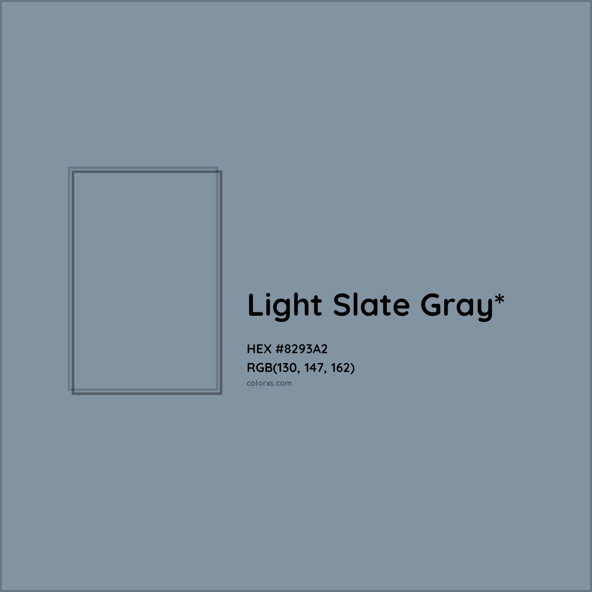 HEX #8293A2 Color Name, Color Code, Palettes, Similar Paints, Images